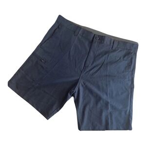 Burnside Mens Hybrid Walk Shorts Heather Denim Blue Size 40 BM9817 Quick Dry